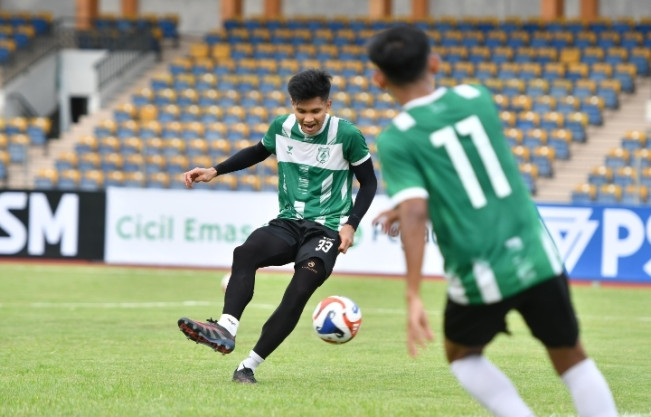 Para pemain PSMS Medan gelar latihan jelang laga kontra PSPS Pekanbaru. [Dok PSMS]